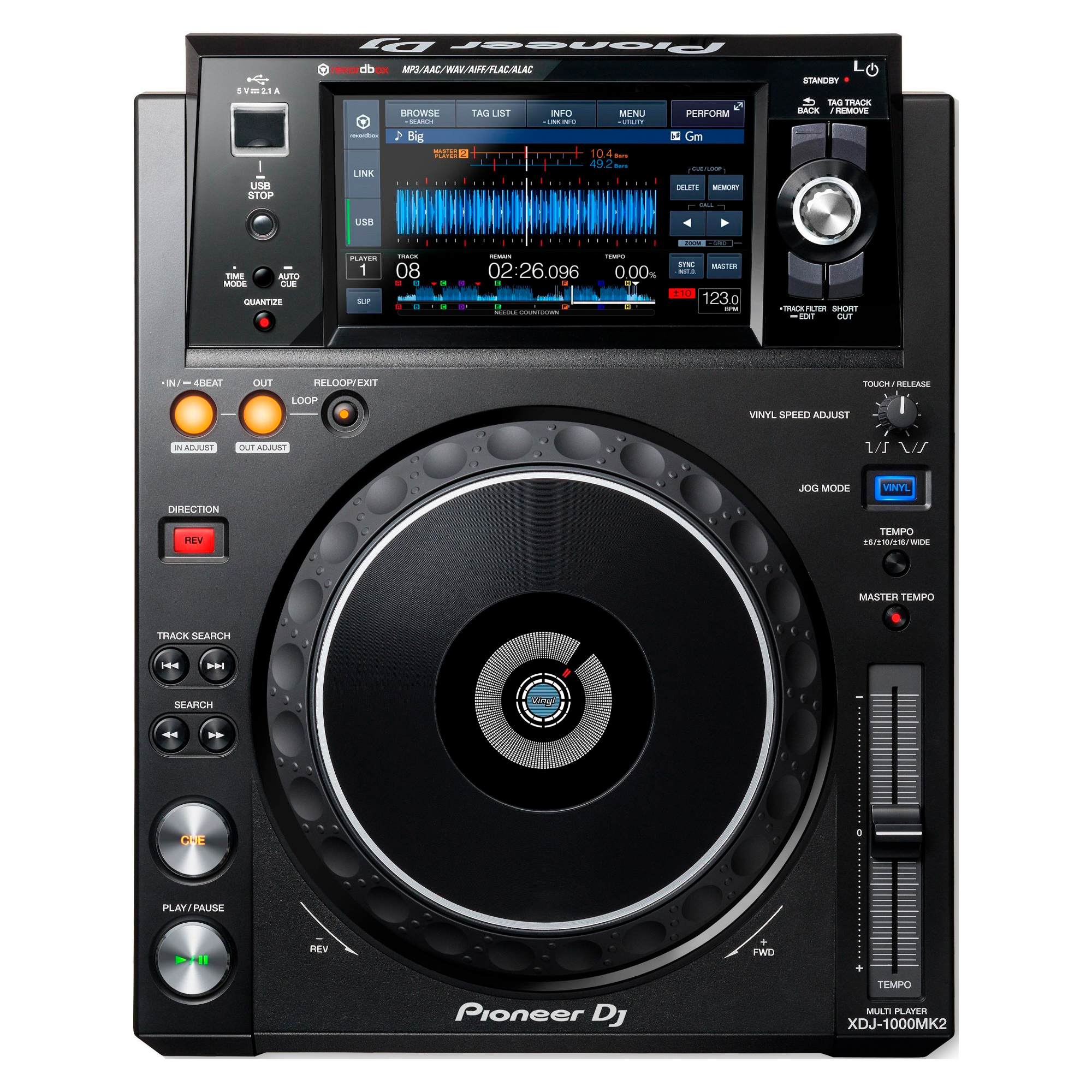 DJ-контроллер Pioneer, XDJ-1000MK2 Black
DJ-контроллер Pioneer, XDJ-1000MK2 Black