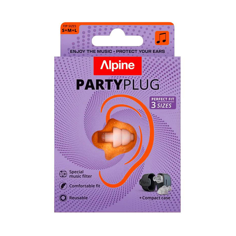 Беруши для музыкантов Alpine, Бесцветный, PartyPlug Clear
Беруши для музыкантов Alpine, Бесцветный, PartyPlug Clear