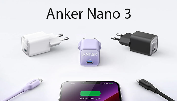Anker Nano 3 — сетевое зарядное устройство.