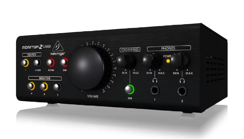 Большая ручка для максимальной точности контроля Behringer MONITOR2USB 