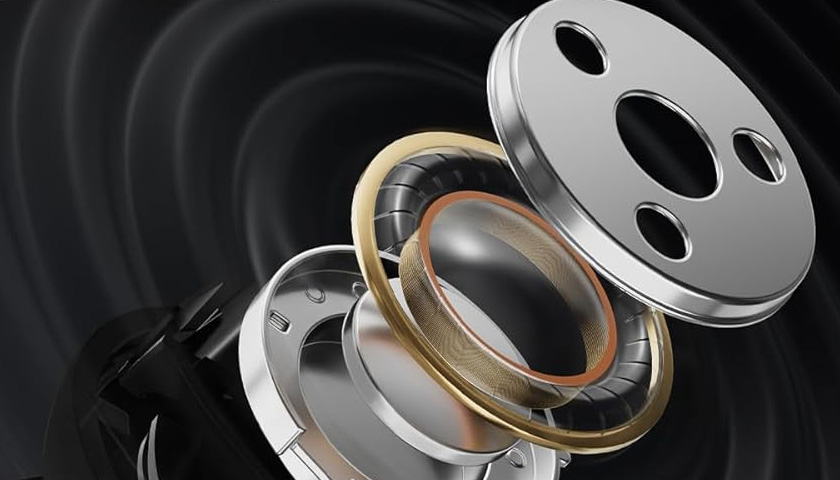 10-миллиметровый динамик с титановым покрытием диафрагмы