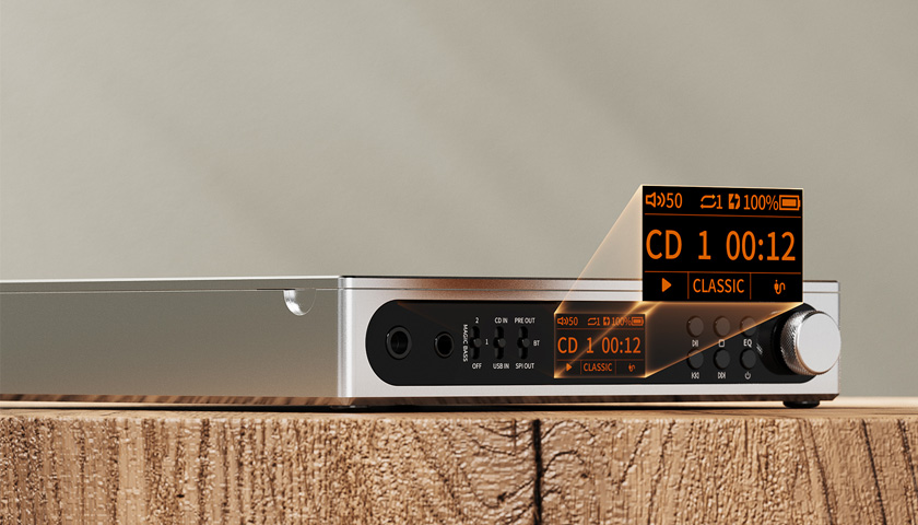 HD TFT дисплей и удобное управление музыкой