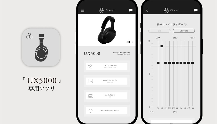 Еще удобнее с помощью специального приложения "final UX5000"