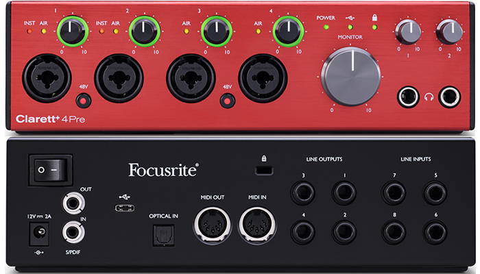 FOCUSRITE Clarett 4Pre Plus