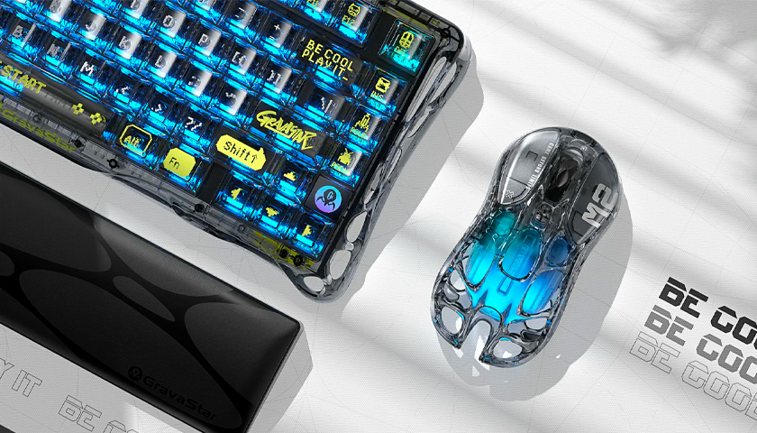 Gravastar Mercury M2 Transparent игровая мышь