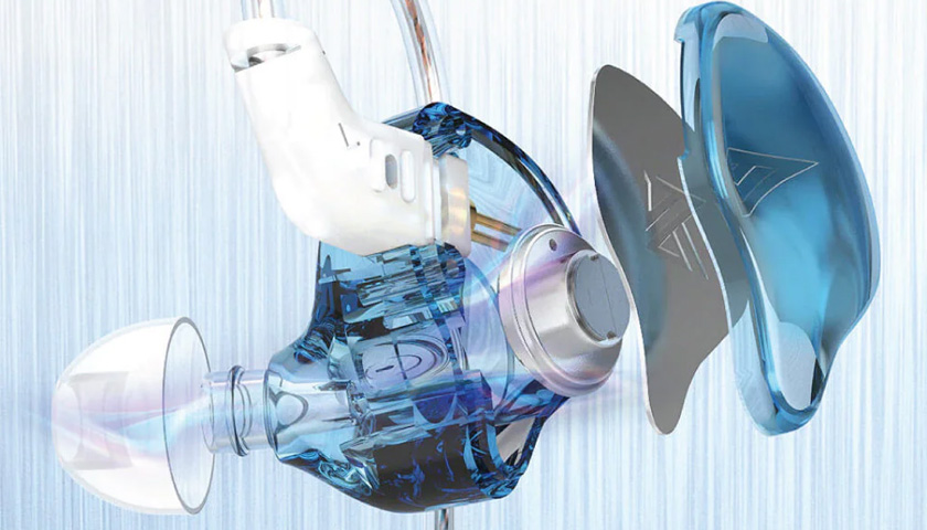 10-миллиметровый динамический драйвер высокого разрешения + сквозная внутренняя структура