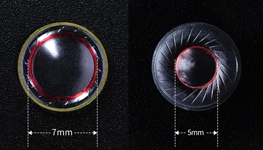 Увеличенный диаметр звуковой катушки