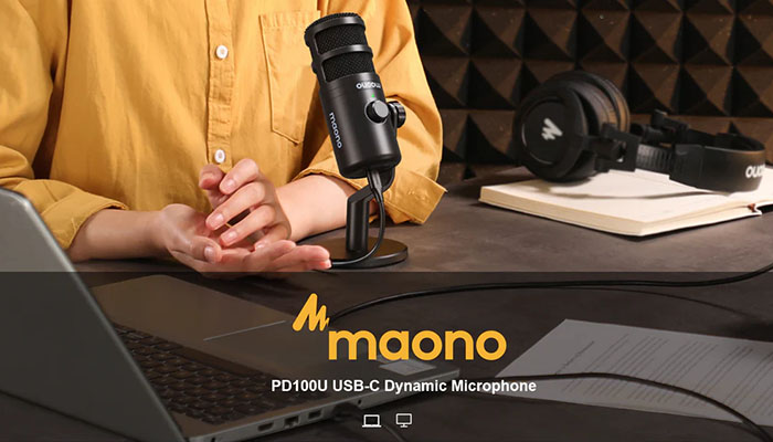 Maono PD100U — динамический USB-микрофон.