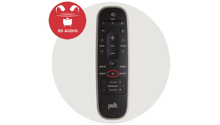 Режим 3D аудио с поддержкой Dolby Digital и DTS