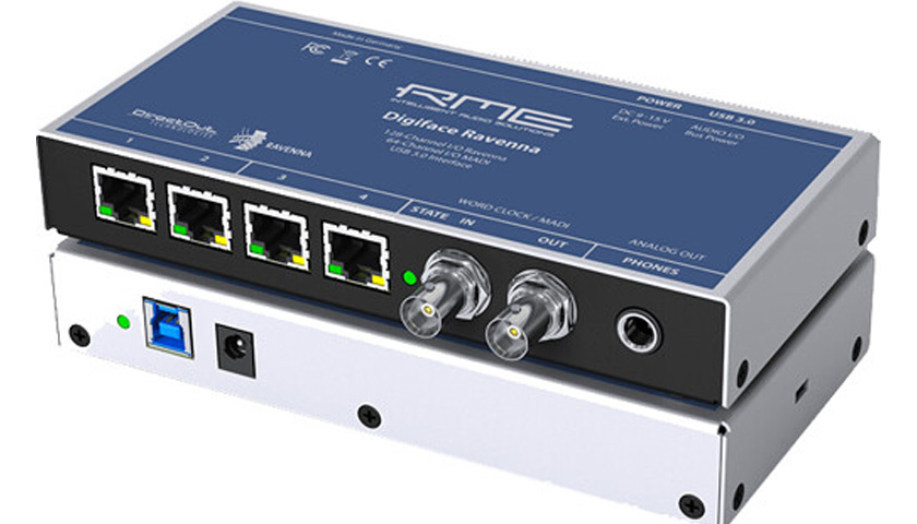 Гибкое портативное решение для технологии RAVENNA с подключением по USB