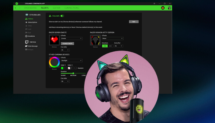 Реагирующая на стрим подсветка