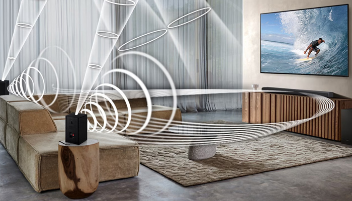 Совместимость с окружающим звуком Wireless Dolby Atmos