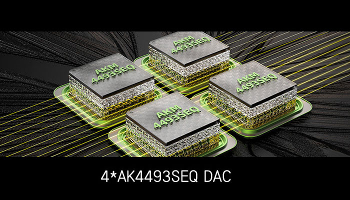 Четыре чипа AK4493SEQ
