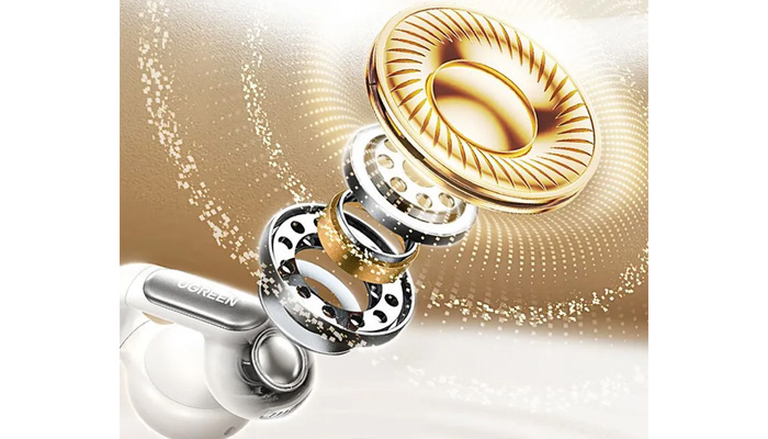 Впечатляющее качество звука благодаря 12-миллиметровому динамическому динамику с биодиафрагмой