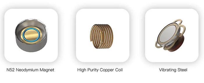 Уникальная комбинация драйверов костной и воздушной проводимости