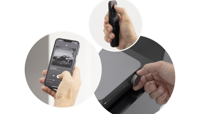 Бесшовное голосовое управление с помощью Bluetooth-пульта дистанционного управления с круговым охватом