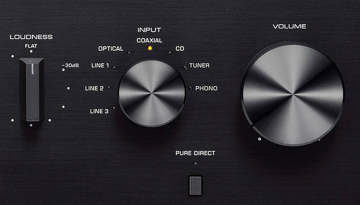 Поворотный селектор входов со светодиодными индикаторами