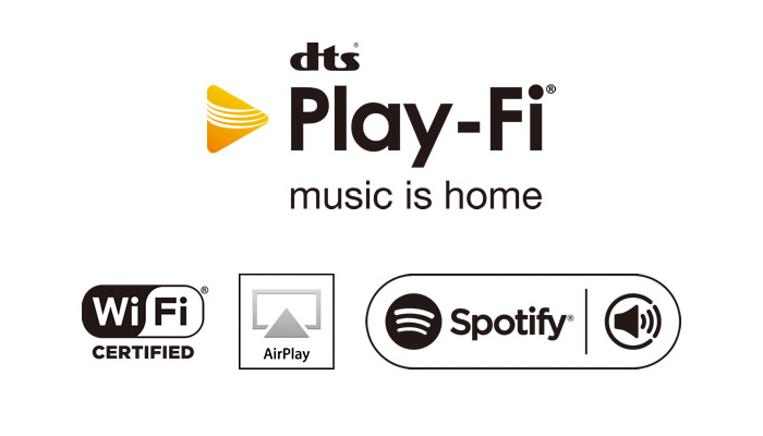 Легкий стриминг музыки с помощью встроенного Chromecast и DTS Play-Fi