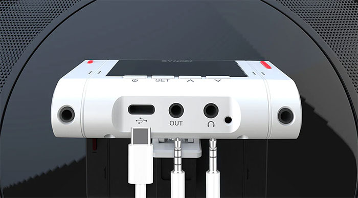 Три входа и три выхода для одновременной записи и контроля