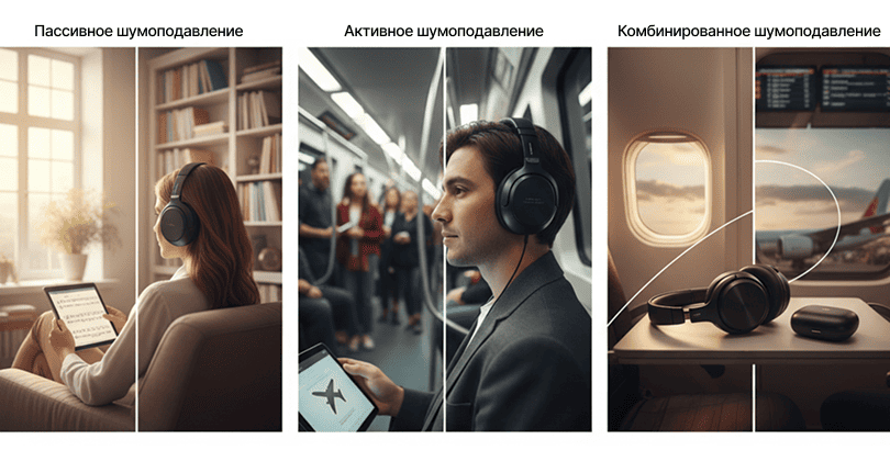 Сценарий использования разного шумоподавления