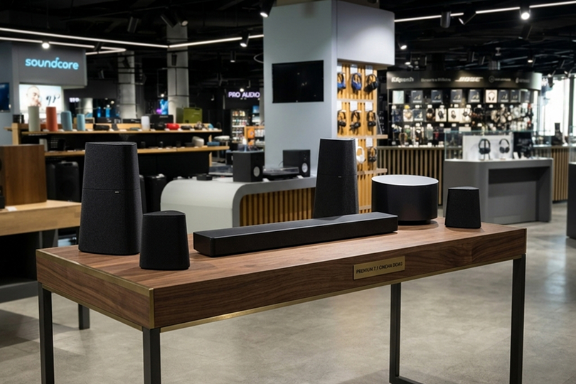 Loewe Klang Bar5 MR + Klang MR1 + Klang MR5 Basalt Grey — полноценная беспроводная система