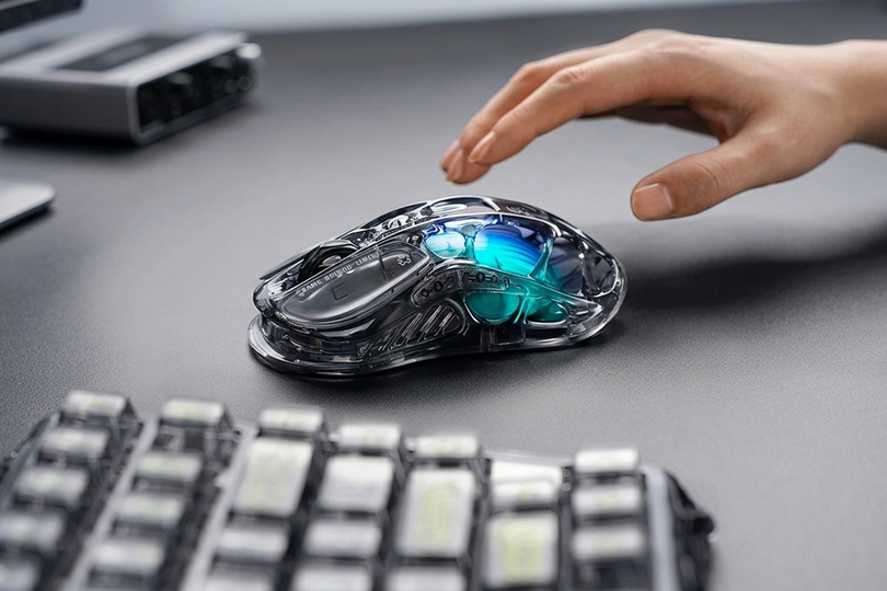 GravaStar Mercury M2 Black Transparent — необычный дизайн и легкость