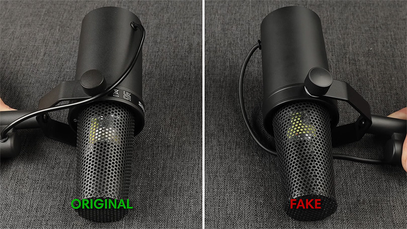 fake check shure sm7b