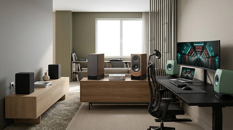 Какой формат системы выбрать: активные колонки, пассивная стереопара или desktop audio