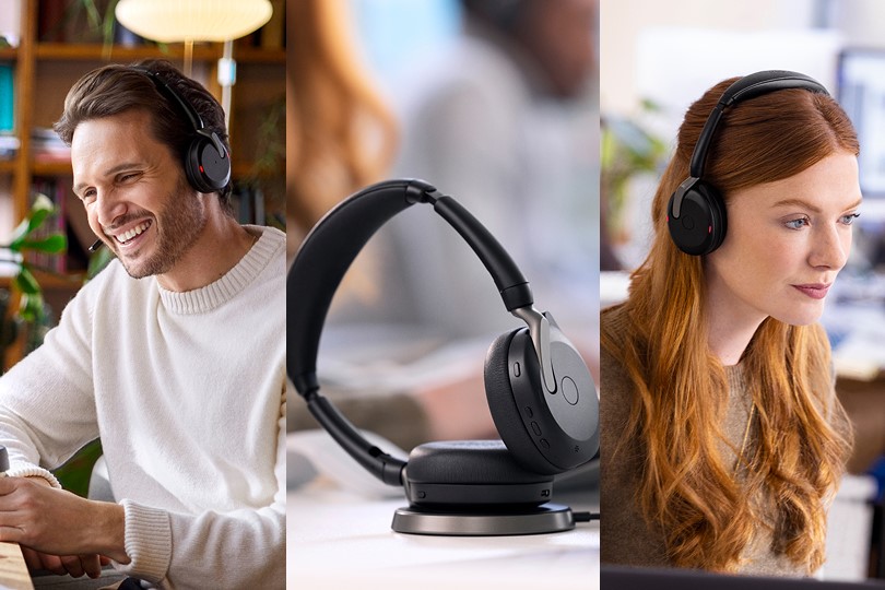 65 Flex Link380a MS Stereo WLC — складная гарнитура с беспроводной зарядкой