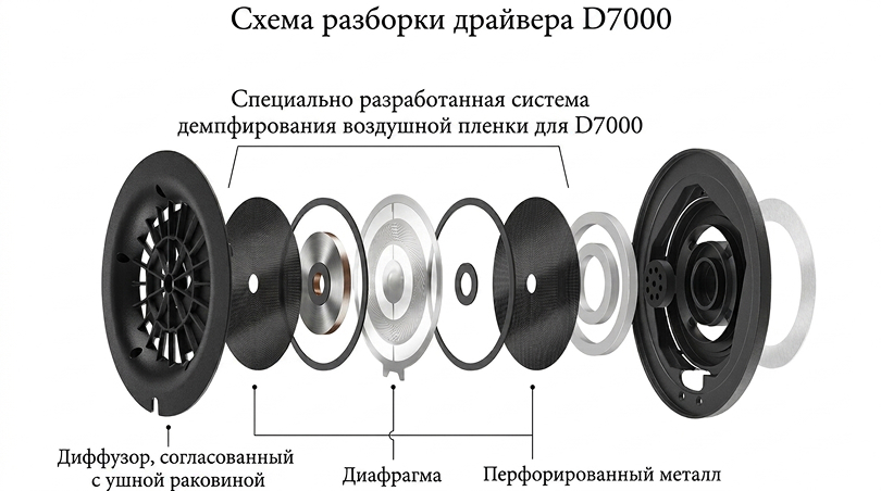 Как устроен драйвер D7000: технология AFDS и диффузор Pinna Align