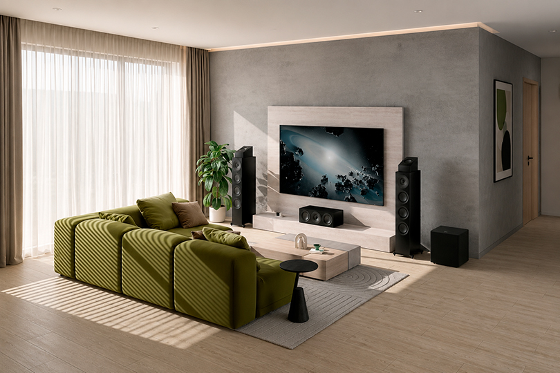 KEF Q11 Meta Walnut — технологичный универсал для большой гостиной