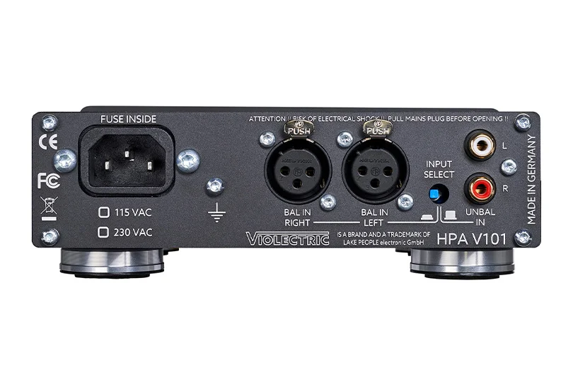 Задняя панель усилителя Violectric HPA V101