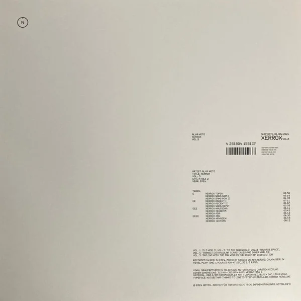 Виниловая пластинка Alva Noto – Xerrox Vol.5 2LP - рис.1