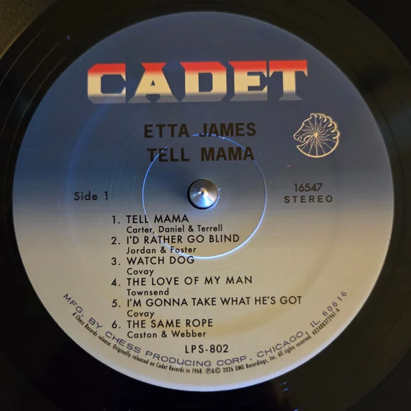 Виниловая пластинка Etta James - Tell Mama (Analogue) LP - рис.6