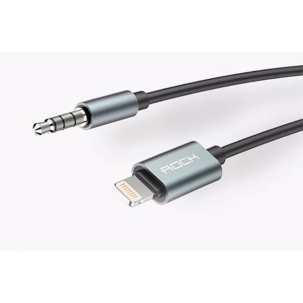 Кабель Rock Audio Cable AUX 3.5mm Lightning - рис.1