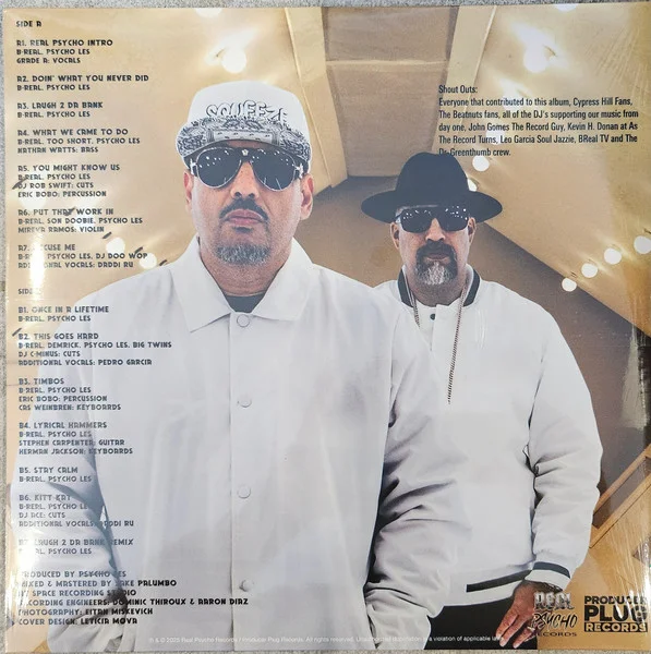 Виниловая пластинка B-Real & Psycho Les – Real Psycho - Coloured - 2LP - рис.1