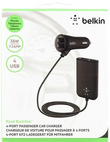 Автомобильное зарядное устройство Belkin 4-Port Passenger Car Charger - рис.5