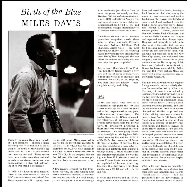 Виниловая пластинка Miles Davis – Birth Of The Blue (Analogue) LP - рис.4