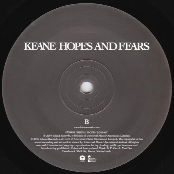 Виниловая пластинка Keane Hopes And Fears LP - рис.3