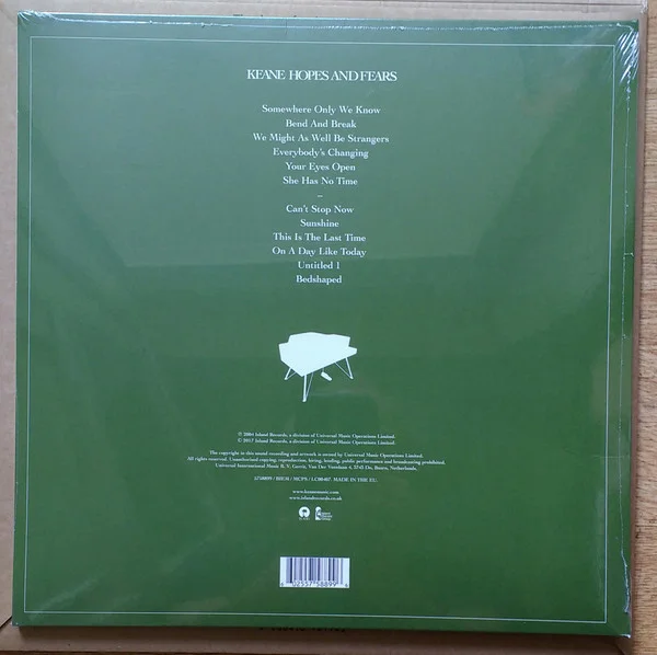 Виниловая пластинка Keane Hopes And Fears LP - рис.1