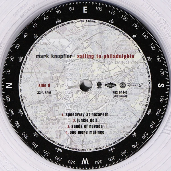 Пластинка Mark Knopfler – Sailing To Philadelphia (25th Anniversary Ultra Clear) 2LP - рис.5