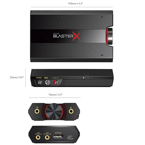 Внешняя звуковая карта Creative Sound BlasterX G5 - рис.5
