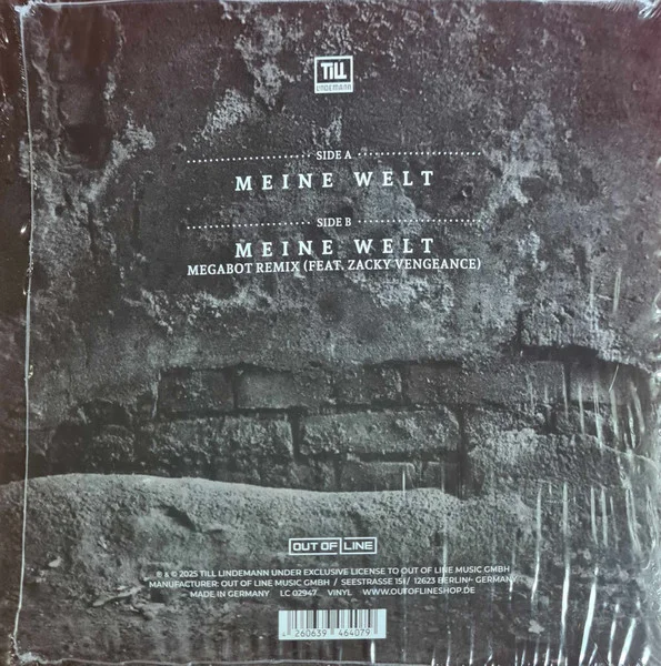 Виниловая пластинка Till Lindemann – Meine Welt LP - рис.1