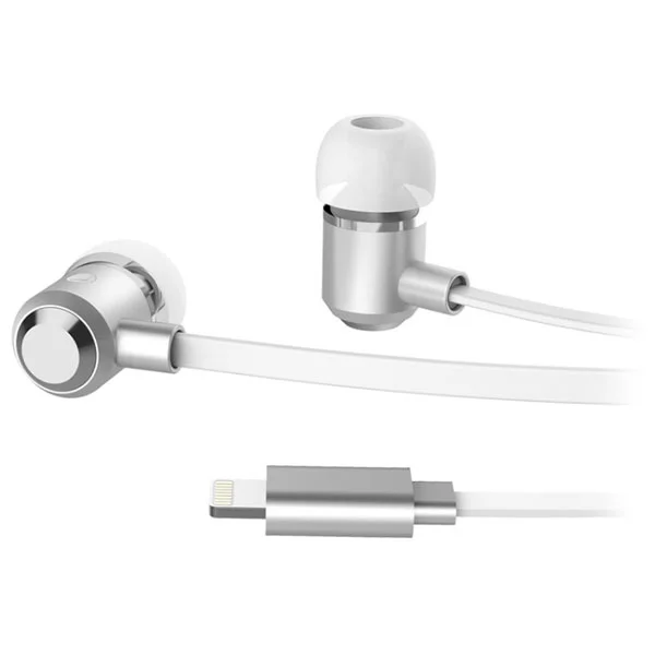 Наушники Rock Y8 Stereo Lightning Earphone (White) - рис.1
