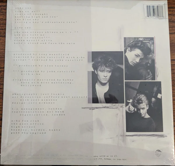 Виниловая пластинка a-ha - Hunting High And Low - рис.1