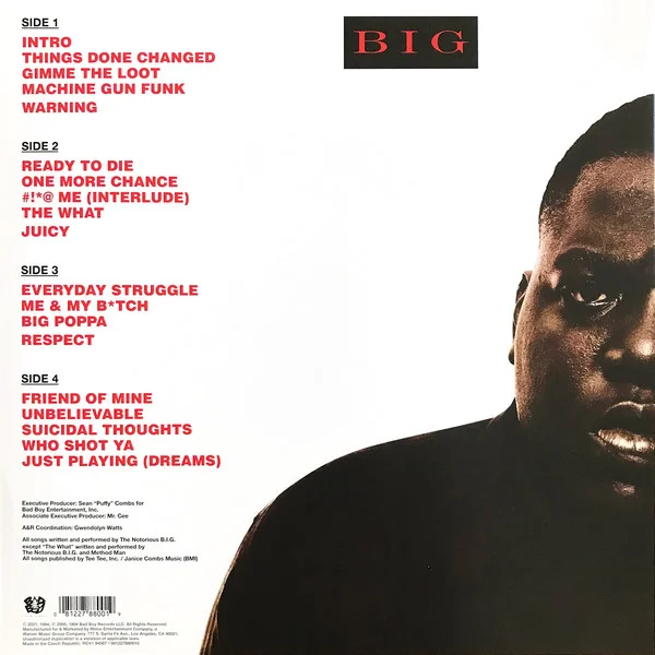Виниловая пластинка Notorious B.I.G. – Ready To Die 2LP - рис.1