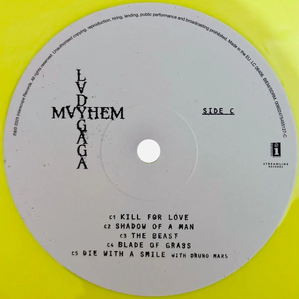 Виниловая пластинка Lady GaGa - Mayhem (Yellow - Opaque Yellow) - 2LP - рис.5