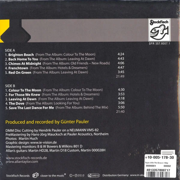 Виниловая пластинка Allan Taylor – In The Groove LP - рис.2