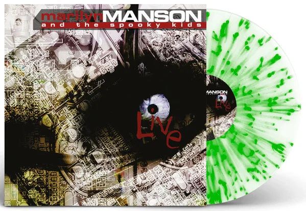 Виниловая пластинка Marilyn Manson & The Spooky Kids – Live - Green, Blue Splatter - LP - рис.2