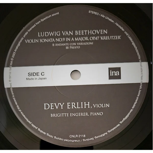 Виниловая пластинка Devy Erlih - Violin Recitals 1971 & 1980 LP - рис.4